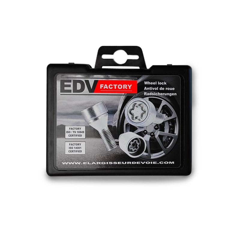 Boulon Antivol de roue EDV Factory ASSISE CONIQUE VIS Filetage M14x150  .Dispo chez