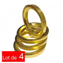 Lot de 4 bagues de centrage de roue: 60.1mm x 67.1mm