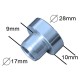 ELARGISSEUR DE VOIE avec visserie rondelle amovible OPEL CORSA Type F Entraxe: 4x108 Alésage 65.1mm