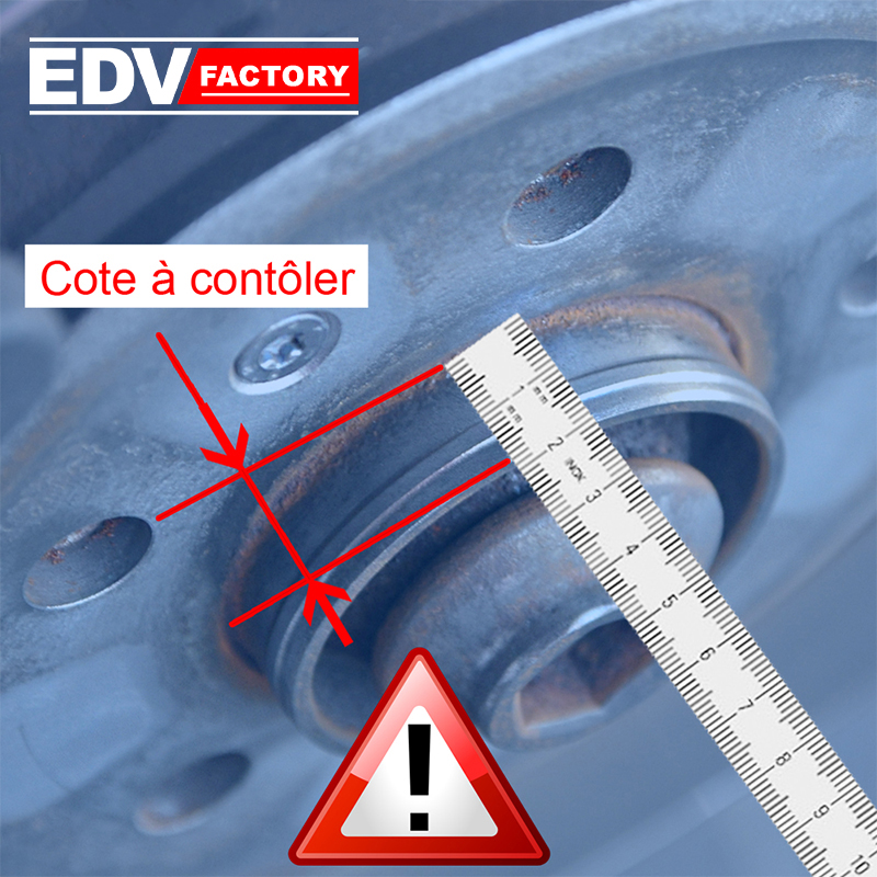 ELARGISSEUR DE VOIE AUDI 100 - 05mm par cale. PCD 5x112 - EDV Factory.